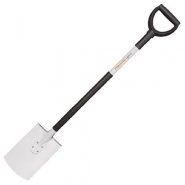 Лопата з заокругленим лезом, полегшена Fiskars White (1019601)