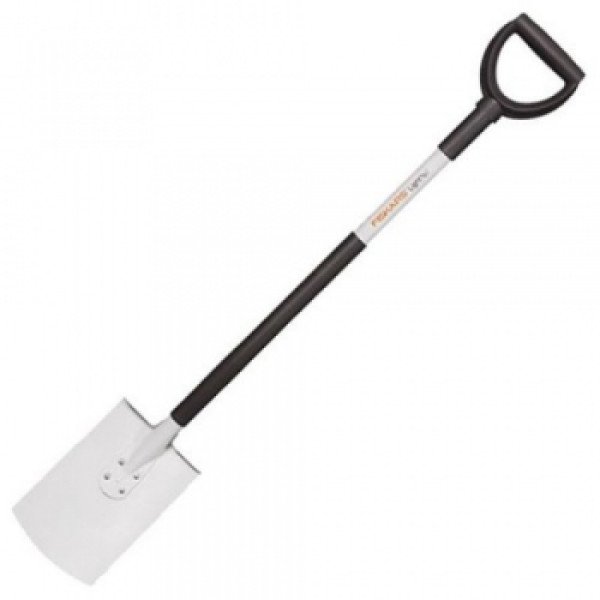 Лопата з заокругленим лезом, полегшена Fiskars White (1019601)