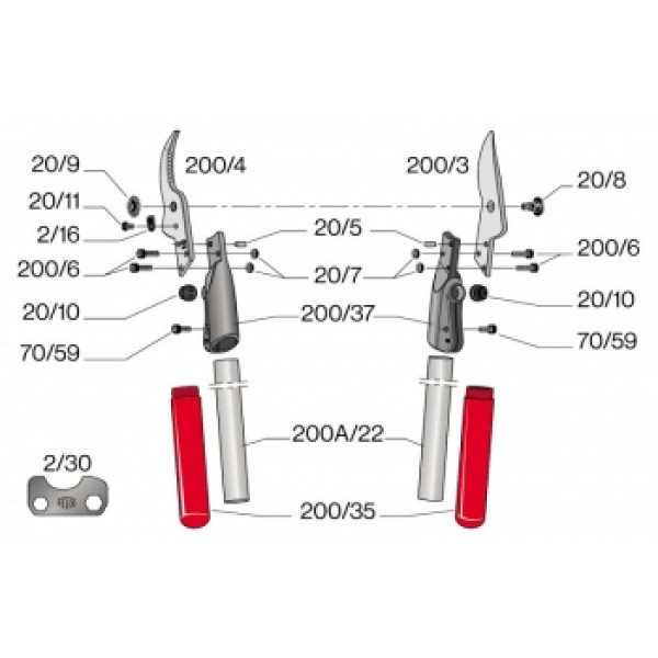 Винт Для Сучкореза Felco (200/6)