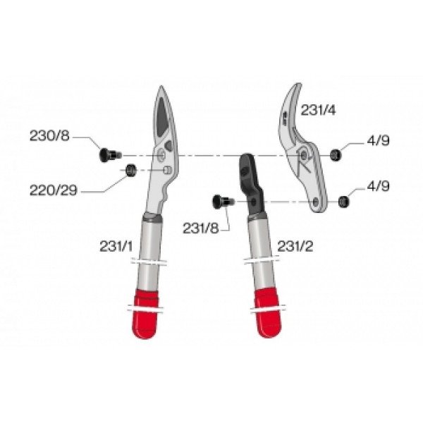 Болт кріплення для сучкорізу Felco (231/8)