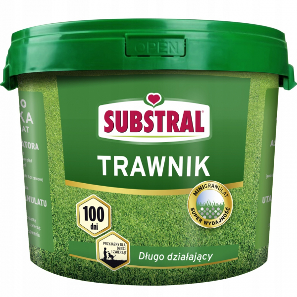 Тверде добриво для газону 100 днів Substral 10 кг
