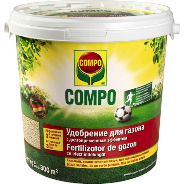 Добриво для газону тривалої дії COMPO 8 кг
