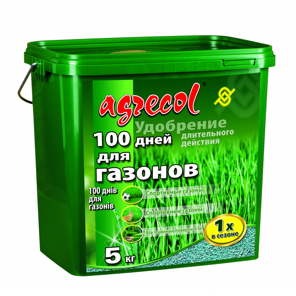 Добриво для газону 100 днів Agrecol 5 кг