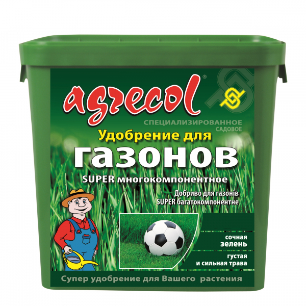 Удобрение для газонов супер многокомпонентное Agrecol 9 кг