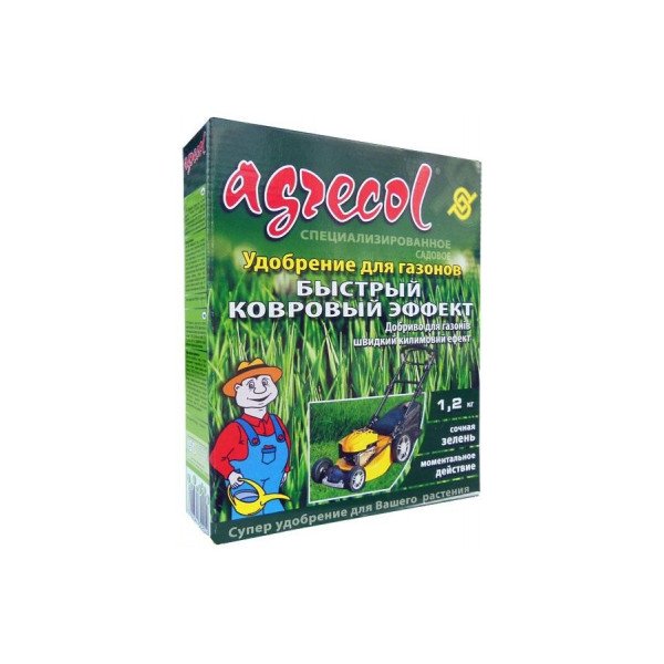 Добриво для газонів швидкий килимовий ефект Agrecol 1,2 кг