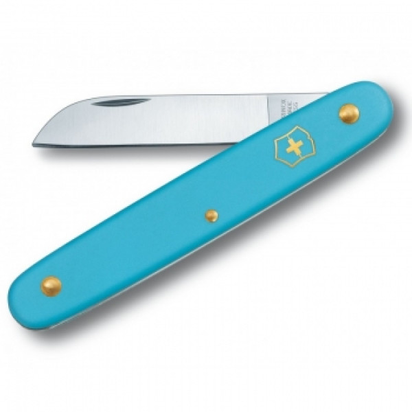 Ніж для саду Victorinox Floral Knife, 100мм / 1функ / голуб мат (блістер) (Vx39050.25B1)
