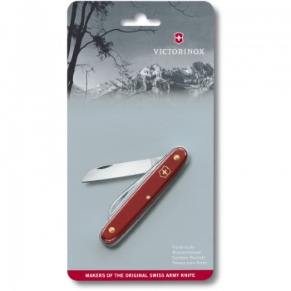 Ніж для саду Victorinox Floral Knife, 100мм / 1функ / черв мат (блістер) (Vx39050.B1)