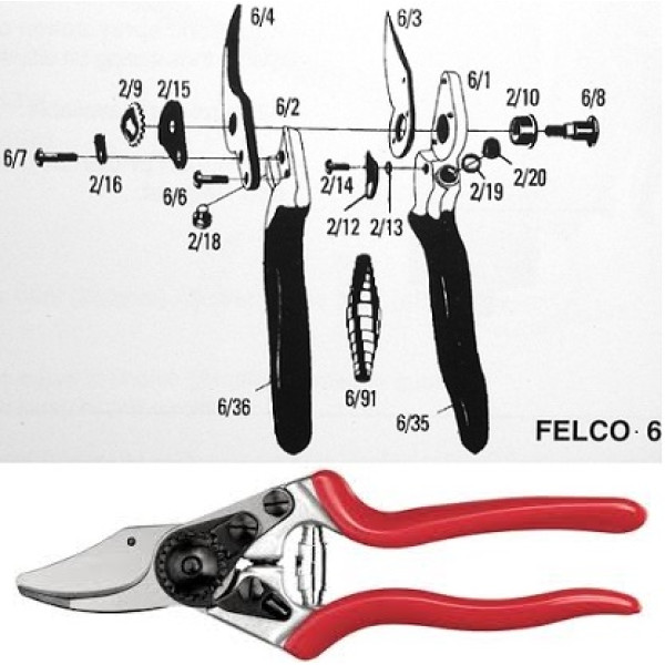 Секатор садовий FELCO 6 (Швейцарія)