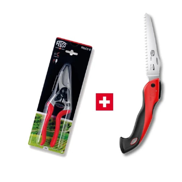 Набор Акционный Секатор садовый FELCO 8+Пилочка Felco 602 (Швейцария)