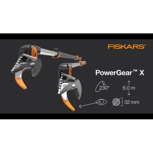 Сучкоріз телескопічний Fiskars PowerGear X UPX86 Фінляндія/Польща