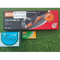 Набір для підв'язки винограду Степлер садовий Max Tapener HT-R1 + стрічка 10 шт + скоби 
