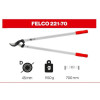 Сучкоріз штанговий Фелко FELCO 221-70 (Швейцарія)